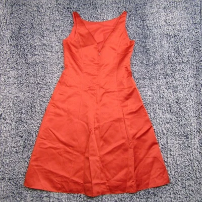 Vestido de Dama de honor Davids Baile de graduación Talla 6 Naranja Quemado Formal Sin Mangas Foto 1 de 4