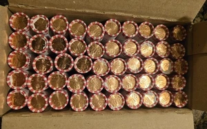 *BRAND NEW* 2025 D Lincoln Cent Penny Full Box  BU UNC OBW ALL ROLLS HEAD/TAILS - Picture 1 of 8