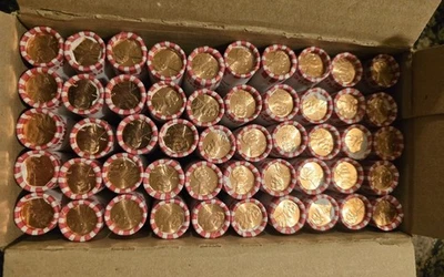 *BRAND NEW* 2025 D Lincoln Cent Penny Full Box  BU UNC OBW ALL ROLLS HEAD/TAILS - Image 1 of 4