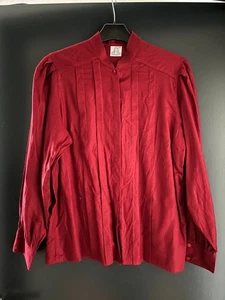 Camicia/camicia tradizionale da donna bordeaux circa taglia 44 di Alpe moda tradizionale - Foto 1 di 2
