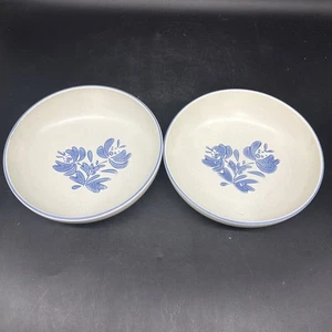 2 cuencos redondos para servir verduras de gres Pfaltzgraff Yorktowne (8-1/2") ~ EE. UU. - Imagen 1 de 6