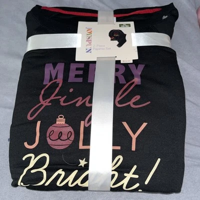 NWT Joyspun  Super Soft Merry Christmas 2-Piece Pajama Set Sz X-Large (16-18) - Изображение 1 из 2