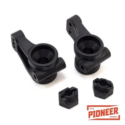 Associated Rear Hubs w/ Hexes DR10/SR10 ASC91418 - Image 1 of 2