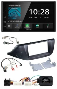 Kenwood Bluetooth Lenkrad DAB USB 2DIN Autoradio für Kia Ceed ab 2012 schwarz oh - Bild 1 von 12