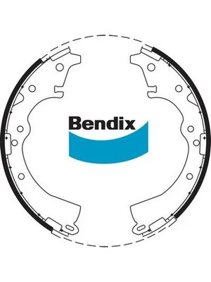 Bendix Brake Shoes fits Toyota Tarago 2.0 YR21 Super (BS1492) - image 1 of 4