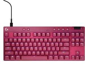 Logitech G PRO X TKL Tenkeyless Wired Keyboard, Magnetic Switches, RGB, Magenta! - Afbeelding 1 van 7
