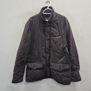 Giacca cappotto country trapuntato imbottito grigio Barbour X Land Rover Range Filey taglia XL - Foto 1 di 7