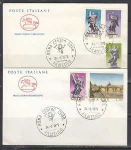 Italy Scott 1175-9 FDC - Holy Year 1975 - Picture 1 of 1