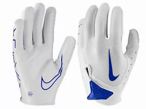 NIKE Vapor Jet 7.0 Skill Players White Royal Blue Football Gloves Youth Boys S - Picture 1 of 6