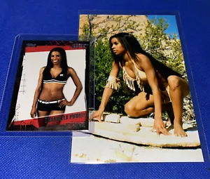 Chandella Powell UFC Ring Girl MMA 2010 Topps Trading Card & Sexy Photo Lot - Bild 1 von 4