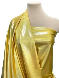 MÍSTICA TELA BUTTERSCOTCH/GOLD. 58 " ANCHO VENDIDO BTY, COSPLAY, DISFRACES, 4 VÍAS - Imagen 1 de 1
