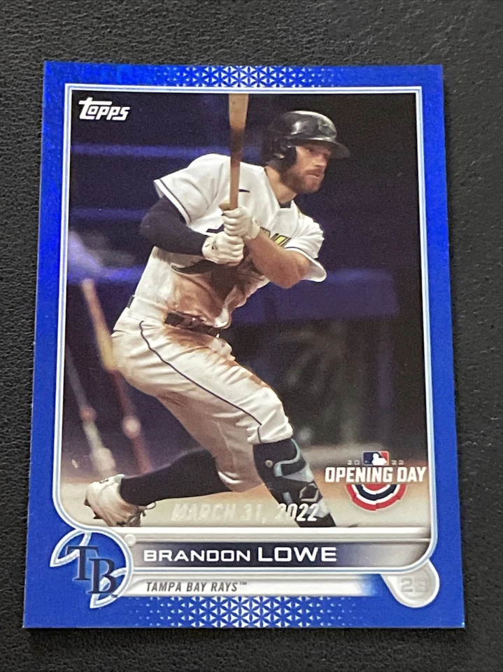 2022 Topps Opening Day BRANDON LOWE Blue Foil Parallel #12 - Image 1 of 1