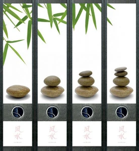 Ordnerrücken Feng Shui Steine Wasser Ordner Ordneraufkleber Aufkleber Deko 445 - Bild 1 von 1