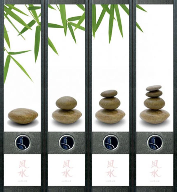 Ordnerrücken Feng Shui Steine Wasser Ordner Ordneraufkleber Aufkleber Deko 445 - Bild 1 von 1