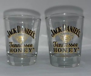 Jack Daniel's Tennessee Honey - Whiskey Shot Glasses - Lot of 2 - Picture 1 of 4