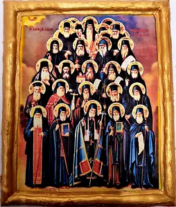 Council of The Holy Fathers Saints of The Kollyvades Greek Eastern Orthodox Icon - Picture 1 of 6