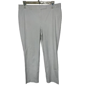 Talbots Pants Women's 16 Tan Khaki Chino High Rise Waist Straight Leg Twill - Picture 1 of 8