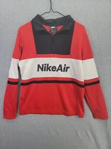 Nike Air Red,White & Black 1/4 Zip Boys Pullover size xl - Picture 1 of 9