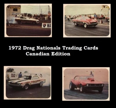 1972 Fleer AHRA Drag Nationals Canadian Issue Trading Cards Singles - Image 1 of 4