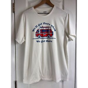 Old Navy Soft-Washed Graphic T Shirt We'll Get There When We Get There Men's L
