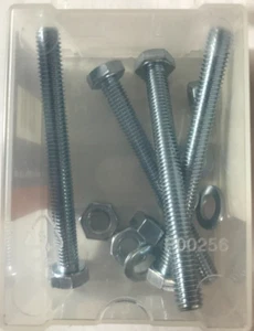 Forgepack FPHBN660 hochfeste Schrauben Muttern & Unterlegscheiben - verzinkt, M6 x 60 (M296) - Bild 1 von 3