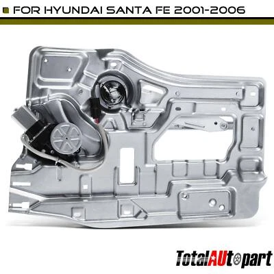 Регулятор стекла с двигателем и панелью заднего пассажира для Hyundai Santa Fe 2001-2006 - Изображение 1 из 4