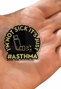 asthma lapel pin | Funny Lapel Pin - Picture 1 of 5