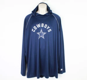 Dallas Cowboy Pullover Herren 3XL leichtes Kapuzenshirt blau Starter - Bild 1 von 12