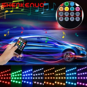RGB Bright LED, Car Interior Accessories Floor Decorative Atmosphere Strip Lamp - Picture 1 of 12