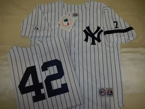 0728 Mens 1995 Majestic New York Yankees MARIANO RIVERA Sewn Baseball JERSEY - Picture 1 of 1