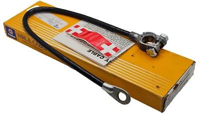 NEW NAPA Belden 711934 Battery Cable, 19 IN, Black, 4 Gauge, Top Mount - Image 1 of 4