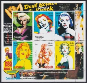 F-EX21657 SOMALIA MNH 2002 CINEMA MOVIE PHOTO MARILYN MONROE. - Picture 1 of 1