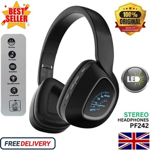 Auriculares inalámbricos Bluetooth con cancelación de ruido Auriculares estéreo sobre la oreja Reino Unido - Imagen 1 de 7