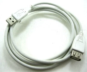 6ft Beige USB 2.0 A male plug to A Female Data transfer Cable extension cord - Picture 1 of 1
