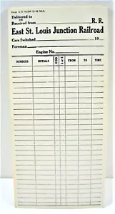 5 schede di commutazione auto e motore vintage East St Louis Junction 1969 - Foto 1 di 1