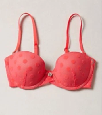 Sujetador Anthropologie ELOISE 34C PUNTO FLOCADO Malla Con Aros Convertible Neón Nuevo con Etiquetas Foto 1 de 4