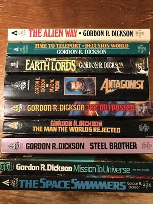Gordon R. Dickson Vintage Fantasy & Science Fiction 9 Paperback Novel Lot Foto 1 de 4