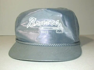 VTG 1993 Winner Renaissance Int. MLB Atlanta Braves Mens Silver Metallic Ballcap - Picture 1 of 5