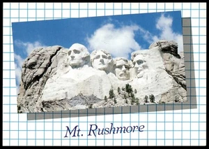 Postcard Black Hills Of South Dakota Mount Rushmore Shrine Of Democracy - Picture 1 of 2