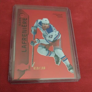 23-24 Metal Universe Precious Metal Gems Red #80Alexis Lafreniere /100 - Picture 1 of 3