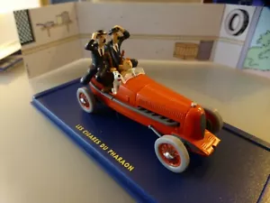 TINTIN HERGE MODEL CAR ATLAS RED BOLIDE CIGARS PHAROAH 1/43 SCALE + BOX - Picture 1 of 11