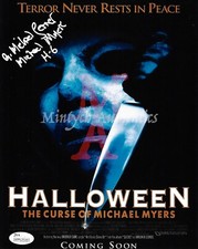 MICHAEL LERNER HALLOWEEN AUTO SIGNED 8x10 PHOTO! JSA COA MICHAEL MYERS H6 HORROR
