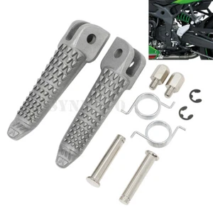 Front Driver Foot Pegs Footrests Fit For Kawasaki Ninja 400 2018-2024 Z400 19-24 - Bild 1 von 12