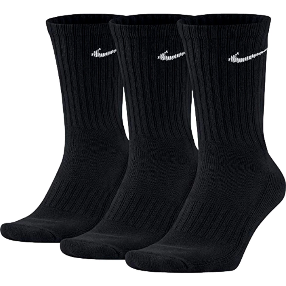 Nike Socken Strümpfe Sportsocken 3 Paar Gr L schwarz