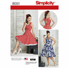 Simpliciy NÄHMUSTER 8051 Misses/Damen Rockabilly Kleider 10-18 oder 20W-28W