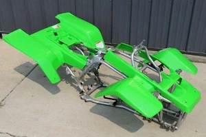 NEW Yamaha Banshee fenders front + rear plastic body 1987-2006 GREEN  - Picture 1 of 12