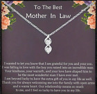 To The Best Mother In Law Interlocking Infinity Double Love Heart Copper Inlaid