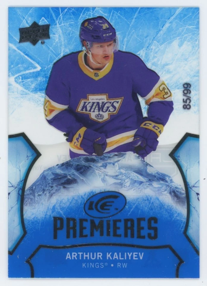 2020-21 UPPER DECK ICE Arthur Kaliyev ICE PREMIERES RC ROOKIE LEVEL 1 /99 - Image 1 of 2