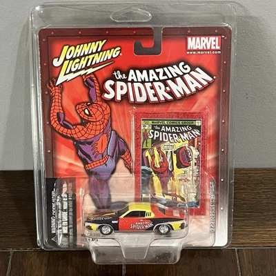 MARVEL THE AMAZING SPIDERMAN 1973 DODGE CHARGER DIE-CAST CAR JOHNNY LIGHTNING - Image 1 of 4
