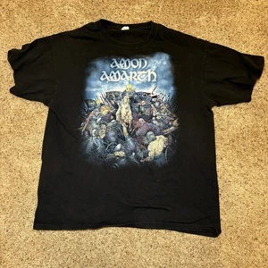 amon amarth t shirt Medium Double Sided Faded Distressed - Picture 1 of 9